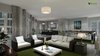 Modern home with Living Room, Bench, Chair, Sofa, Console Tables, Ceiling Lighting, Floor Lighting, Pendant Lighting, Coffee Tables, Table Lighting, Medium Hardwood Floor, and Light Hardwood Floor. Club House Interior Design View Photo 2 of Beautiful and Stylish 3D Club House Design View