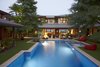 View through House to the Ocean Photo of Oahu Beachfront Residence modern home