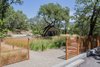 Modern home with Outdoor, Front Yard, and Metal Fences, Wall. Site Entry Photo 2 of Wine Country Retreat