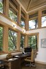First floor of two-story home office Photo 5 of Fourth Lake Summer House modern home