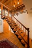 Staircase to second floor of home office, designed by local Adirondack artist Photo 4 of Fourth Lake Summer House modern home