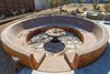 Modern home with Outdoor, Back Yard, Desert, and Hardscapes. Sunken conversation/fire pit area was made from recycled concrete from the carport slab. Photo 11 of Modern Jewel in the Desert