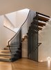 Modern home with Staircase, Wood Tread, and Metal Railing. Gregory Creek Residence - Staircase Photo 10 of Gregory Creek Residence
