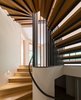 Modern home with Staircase, Metal Railing, and Wood Tread. The design of Gregory Creek Residence was developed through an organic process. It evolved with ongoing client participation, was nurtured by in-studio group design sessions, and fine-tuned during a collaborative construction process. The home's staircase winds up several levels, imitating the visual flow Gettliffe Architecture sought after in the design process. Photo 11 of Gregory Creek Residence
