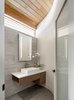 Modern home with Engineered Quartz Counter and Ceiling Lighting. Gregory Creek Residence - Powder Room Photo 16 of Gregory Creek Residence