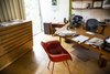 Modern home with Office, Study Room Type, Chair, Bookcase, Storage, Shelves, Cork Floor, and Desk. Office / Bedroom Photo 6 of Hiss Studio