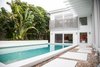 Modern home with Outdoor, Pavers Patio, Porch, Deck, Trees, Swimming Pools, Tubs, Shower, Walkways, Large Pools, Tubs, Shower, Concrete Fences, Wall, and Back Yard. 2014 Harkavy House Addition Photo 6 of Harkavy House
