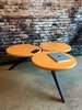Modern home with Living Room and Coffee Tables. Painted brown spruce legs Photo 2 of Tri-Circle Coffee tables