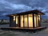 Exterior evening shot Photo of The River Cabin modern home