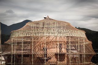 Local Chinese craftsmen worked on this hostel designed by Heringer.
