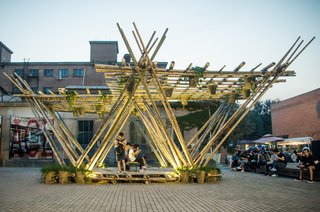 An outdoor pavilion with much potential for future innovations.