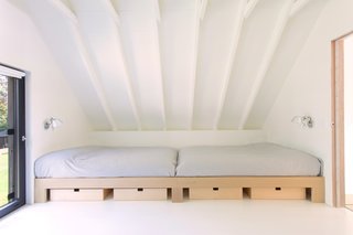 There are also two beds in the dormitory on the upper level.