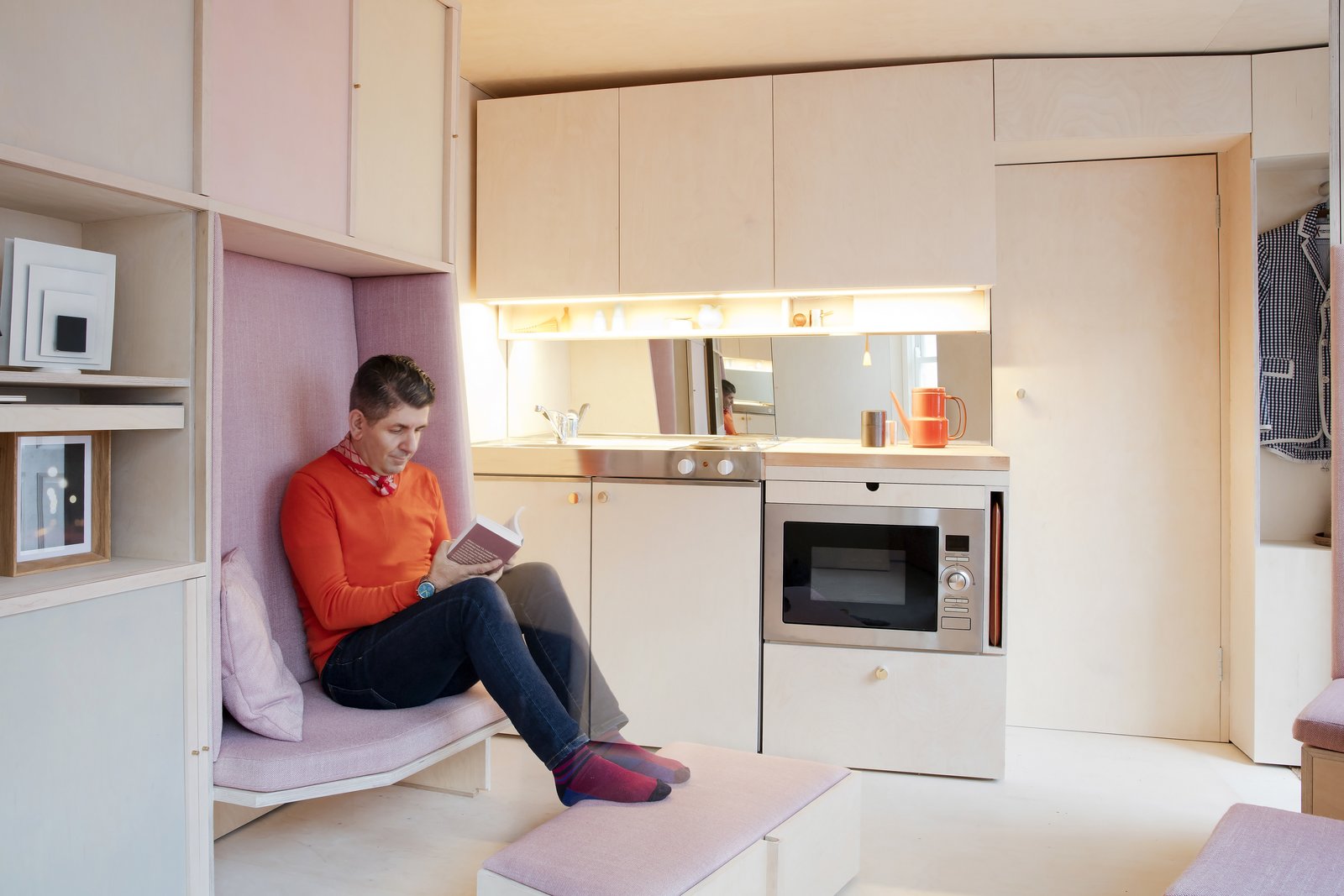 Photo 8 Of 15 In This Tiny 140 Square Foot Apartment Boasts Comfort And photo-8-of-15-in-this-tiny-140-square-foot-apartment-boasts-comfort-and