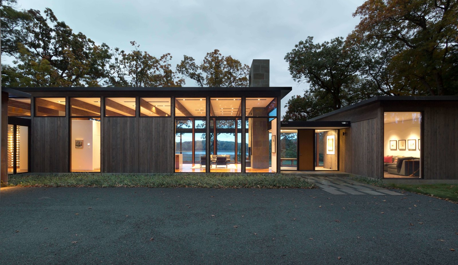 Photo 15 of 16 in This Glass House and "Shiny Shed" Merge With Nature