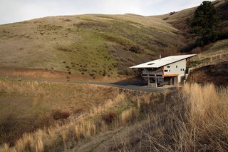 Along with the amazing 46 acres of land, the property also comes with a bunkhouse annex that contains a workshop, kitchen, and wine cellar.