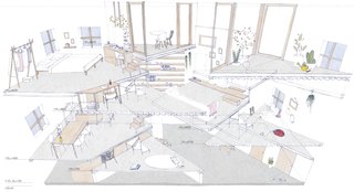 Sectional perspective.