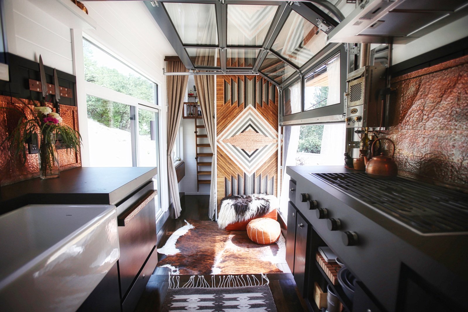 a california couple customize their tiny home with multi layered