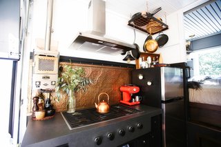 "Living in a tiny home naturally directs you toward purposeful activities," says Fishbeyn.