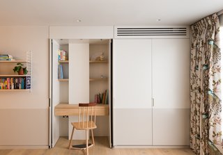  A desk in the girl's bedroom with a chair by Pedro da Costa Felgueiras for The New Craftsmen.