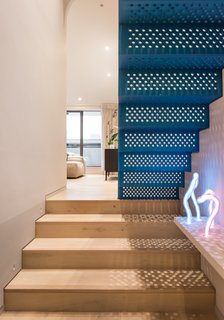 "We wanted it to be precision made with industrial materials, but to have an etherial iridescence that was soft to the touch. Through a long process of research and development with the fabricators, we created a finish that would do just this," says Ulanowski.