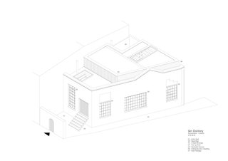 An exterior drawing.