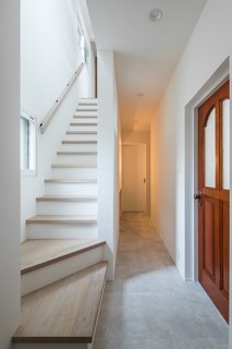 After: the entrance foyer and stairs.