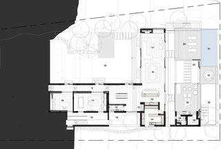 The upper-level floor plan.
