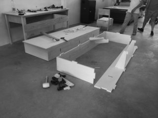 A stable and sturdy plywood system was used as the foundation for the new second-floor extension.