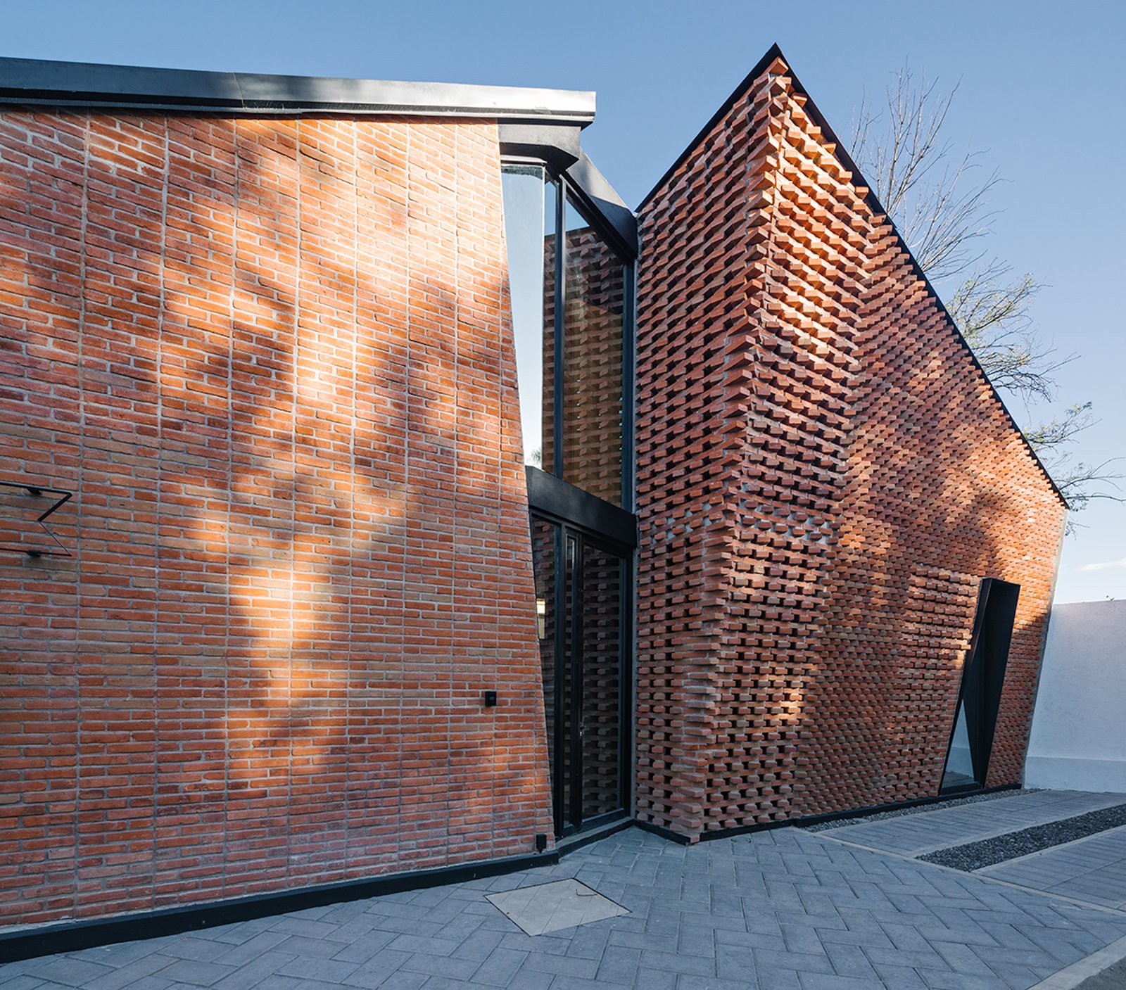 Photo 3 of 14 in Extruded Red Bricks Create a Geometric