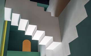 Gravity-defying stairs look like they leapt from an Escher drawing.