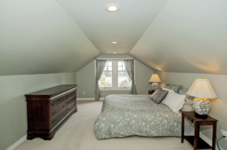 "The ceilings were low, and with the pitched roofline, most of the space wasn't usable. Incorporating all items from their program was difficult, as many items had to perform double duty," says Keasley.