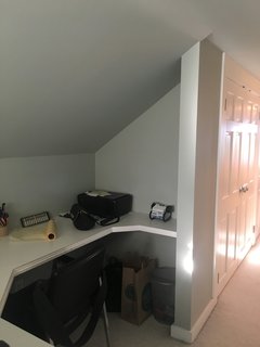 Casework transformed the home's office into a nursery.