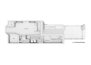 The loft plan of the Scenario House
