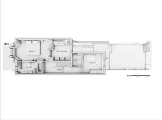 The first floor plan of the Scenario House
