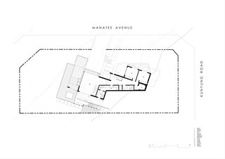 Two Angle House lower level plan