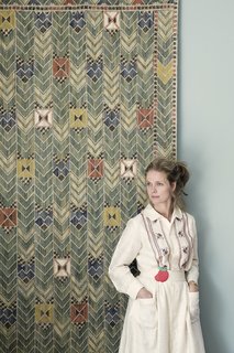 Tina Seidenfaden Busck’s aesthetic expression derives from mixing materials, tactility, colors, periods, and places of origin. 