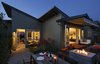Modern home with Outdoor, Front Yard, Hardscapes, Small Patio, Porch, Deck, and Wood Patio, Porch, Deck. Entry and front courtyard Photo of Healdsburg Makeover