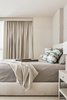 Modern home with Bedroom, Bed, Carpet Floor, Table Lighting, and Night Stands. Guest Relax Photo 6 of Arden Mission Bay Contemporary Condo