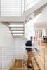 Modern home with Staircase, Metal Tread, and Metal Railing. Main stair Photo 5 of 27th Street - Noe Valley