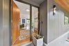 Modern home with Outdoor, Front Yard, Pavers Patio, Porch, Deck, Small Patio, Porch, Deck, and Tile Patio, Porch, Deck. Front door Photo 3 of Portola Valley
