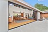 Modern home with Outdoor, Back Yard, Hardscapes, Large Patio, Porch, Deck, and Concrete Patio, Porch, Deck. Inside & outside Photo 18 of Portola Valley