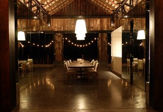 This adaptive reuse project called for the relocation and transformation an empty barn for contemporary art collectors and philanthropists Cindy and Howard Rachofsky. They were taken with the barn’s history and wanted to use the structure as an entertainment space and gym. <span style="color: rgb(204, 204, 204); font-size: 13px;">Matthew Millman</span>