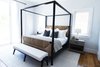 Modern home with Bedroom, Bed, Bench, Table Lighting, Night Stands, and Medium Hardwood Floor. Guest Bedroom Photo 9 of Bahamian Retreat