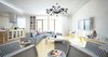 Previously existing walls were brought down, in order to create an open space, unifying a kitchen, a dining room and a living room. Merging aesthetic continues on to the bedroom, where two sinks and the wardrobe become the part of the room, as opposed to traditional approach of keeping them locked away from eye.
The apartment overlooks the city and the mountains, and for the outer visual richness to be fully embraced, the windows were enlarged to the wall scale.
Photo 11 of Double N Residence modern home
