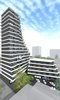 Sense of smooth gradation and movement comes from both, the spatial positioning of the buildings and the design of each. For them to be perceived as a consolidated structure, the taller building cedes the foreground to the five storied hotel/office building, with oblique road beside it that leads to the underground garage. \
As the apartment building gains height, it twists at different angles in the same direction. This arrangement required individual designing of every apartment and ones, that face the sea, have terraces.
Photo 2 of Hive modern home