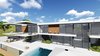 The hillside house for a large family is gracefully flattened out on the landscape. The facade is simultaneously minimalistic and massive, marking the building's modest and strong presence in nature. The multilayered open space in the backside of the house brings an inevitable sense of unexpectedness. The terraces in the garden with lounge areas and The playground carry a cosy vibe.
The pool breaks up the front area into the basketball court and the space for relaxation.
To enhance the idea of the residents being guests to the nature and are also part of it, the entire house is blessed with a mountain view.
Photo 4 of Shifter modern home