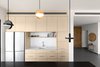 Modern home with Kitchen, Undermount Sink, Ceramic Tile Floor, Marble Counter, and Ceiling Lighting. Ravit Dvir Architecture and Design Photo 11 of The house in Mei Ami