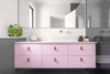 Modern home with Marble Counter and Ceramic Tile Floor. Ravit Dvir Architecture and Design Photo 13 of The house in Mei Ami