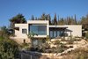Modern home with Outdoor, Concrete Patio, Porch, Deck, Trees, Metal Fences, Wall, Grass, Slope, Metal Patio, Porch, Deck, Garden, Back Yard, Gardens, and Stone Patio, Porch, Deck. Ravit Dvir Architecture and Design Photo 16 of The house in Mei Ami
