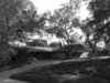 Modern home with Outdoor, Trees, Front Yard, Shrubs, Hardscapes, Wood Fences, Wall, Woodland, Garden, and Slope. Before _ street view looking south east Photo of Alpine Street